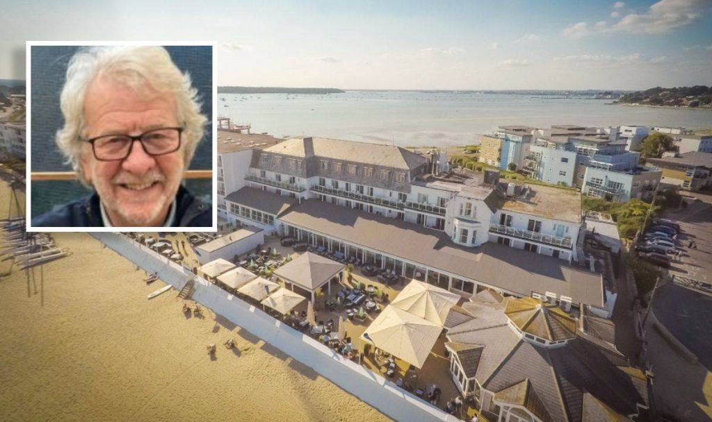 Beachfront hotel staff fume at 'soul-destroying' task of 'clearing sand away' Sandbanks Hotel