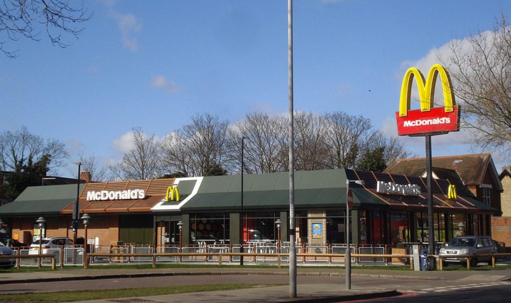 Fuming father holds McDonald's protest after delivery driver 'forgot his fries' McDonald's