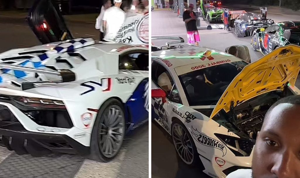 Supercar rally chaos for YouTube star as Lamborghini 'breaks' on Gumball 3000 Gumball3000